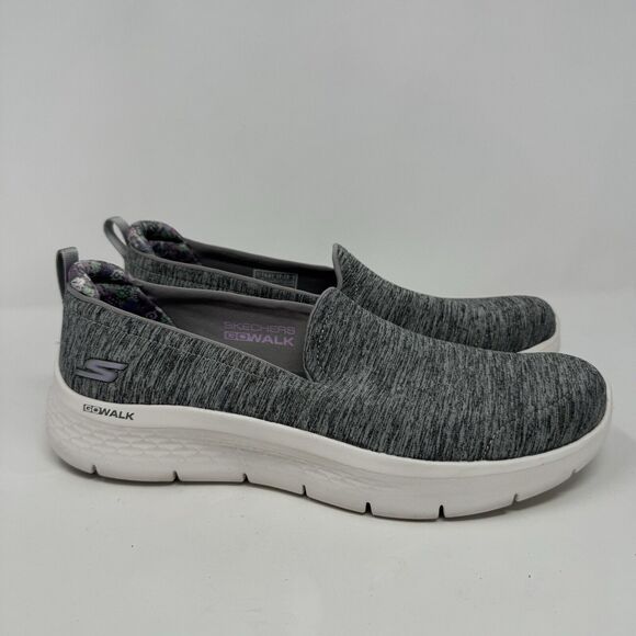 SKECHERS Women's GO WALK FLEX - Clever View Walking Sneakers Size 10 Color Gray - Picture 5 of 7